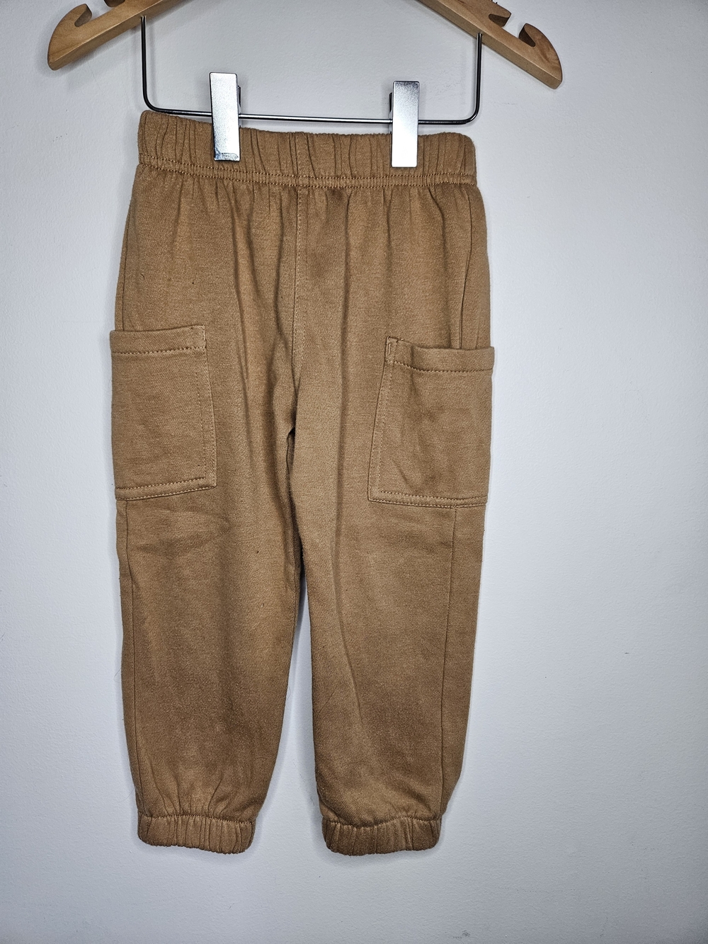 George Toddler Boy Girl Cargo Joggers Fleece Pants 3T Camel Brown Camel🩷